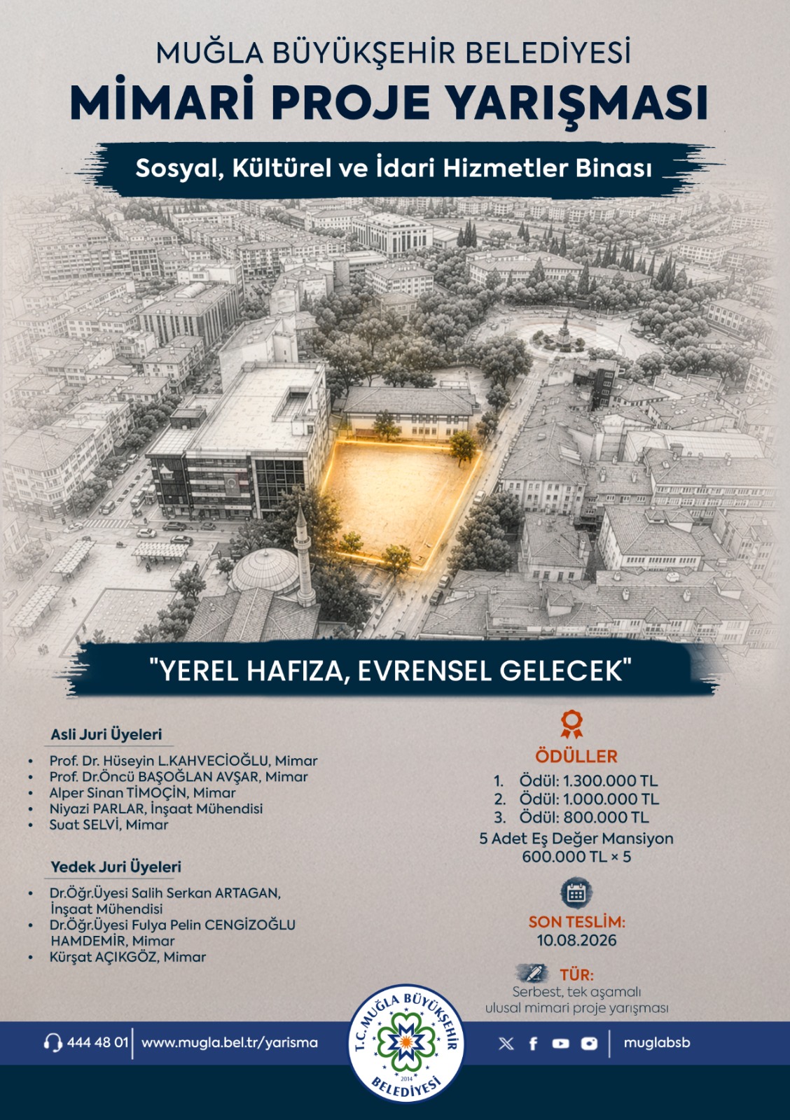 Sosyal Kültürel ve İdari Hizmetler Binası Ulusal Tek Kademeli Mimari Proje Yarışması