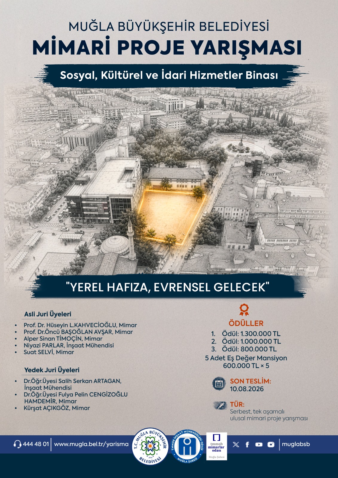 Sosyal Kültürel ve İdari Hizmetler Binası Ulusal Tek Kademeli Mimari Proje Yarışması